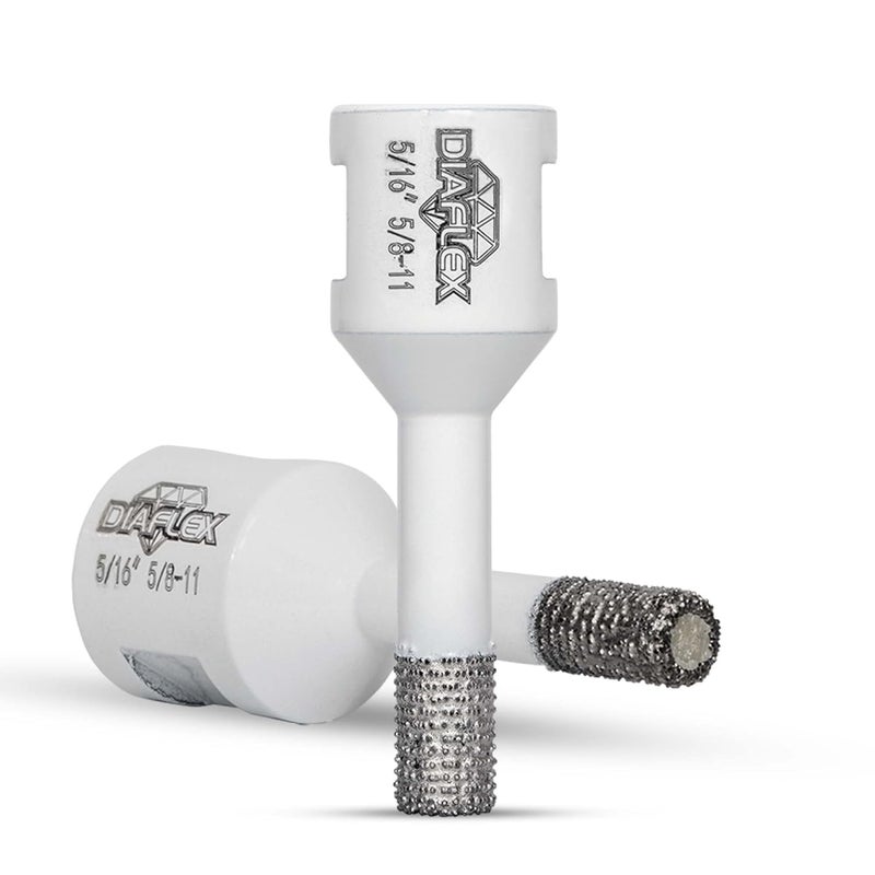 DIAFLEX Premium Brazed Core Bit – 5/16" Diamond Hole Saw for Porcelain, Ceramic, Stone, Dekton – 5/8"-11 Thread – Fast Clean Cuts – Vacuum Brazed – Wet or Dry Use - Image 1